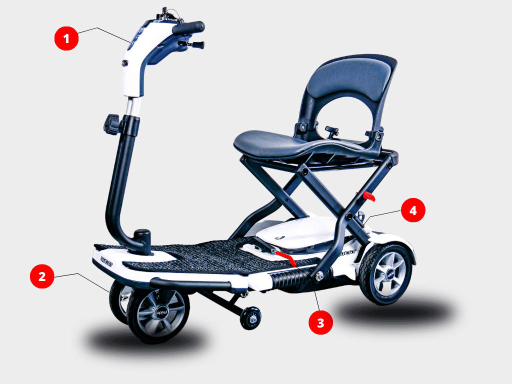 Pride Quest Travel Mobility Scooter